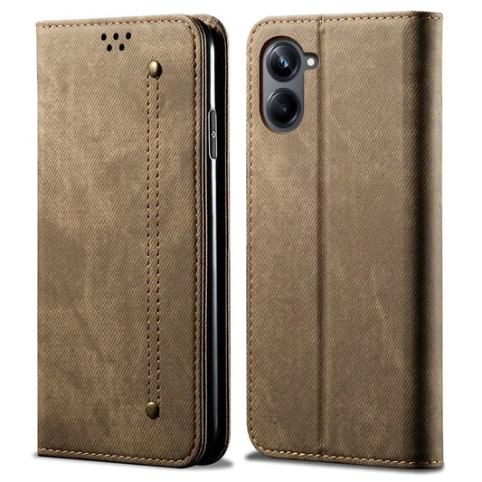For Samsung Galaxy A06 Case Jeans Cloth Texture Anti-Scratch Leather Stand Phone Cover
