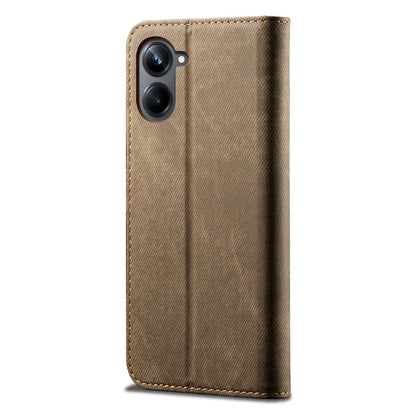 For Samsung Galaxy A06 Case Jeans Cloth Texture Anti-Scratch Leather Stand Phone Cover
