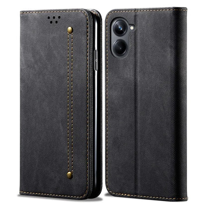 For Samsung Galaxy A06 Case Jeans Cloth Texture Anti-Scratch Leather Stand Phone Cover