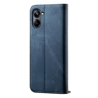 For Samsung Galaxy A06 Case Jeans Cloth Texture Anti-Scratch Leather Stand Phone Cover