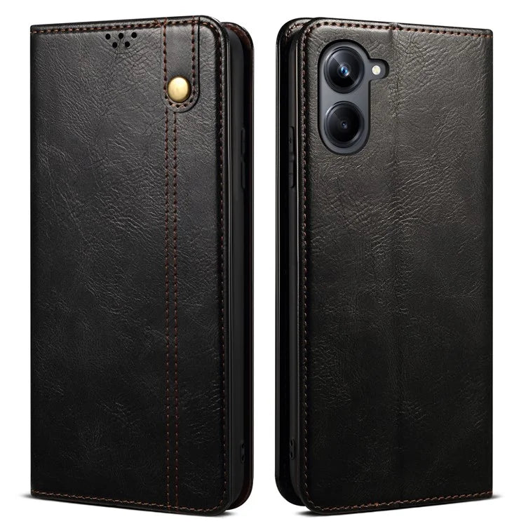 For Samsung Galaxy A06 Case Crazy Horse Texture Waxy Leather Wallet Stand Cover