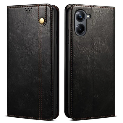For Samsung Galaxy A06 Case Crazy Horse Texture Waxy Leather Wallet Stand Cover