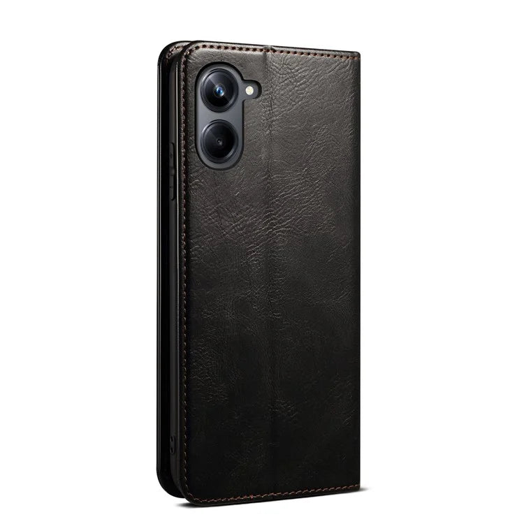 For Samsung Galaxy A06 Case Crazy Horse Texture Waxy Leather Wallet Stand Cover