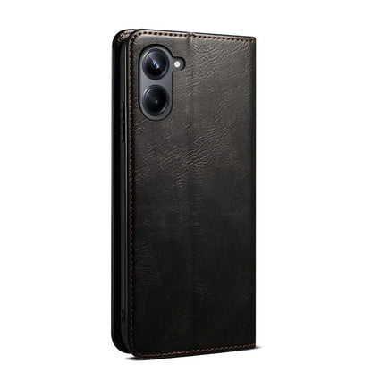 For Samsung Galaxy A06 Case Crazy Horse Texture Waxy Leather Wallet Stand Cover