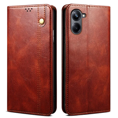 For Samsung Galaxy A06 Case Crazy Horse Texture Waxy Leather Wallet Stand Cover