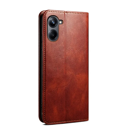 For Samsung Galaxy A06 Case Crazy Horse Texture Waxy Leather Wallet Stand Cover