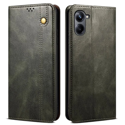 For Samsung Galaxy A06 Case Crazy Horse Texture Waxy Leather Wallet Stand Cover