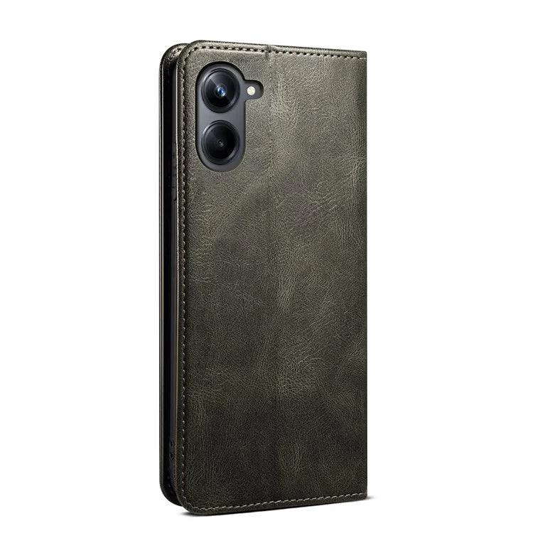 For Samsung Galaxy A06 Case Crazy Horse Texture Waxy Leather Wallet Stand Cover