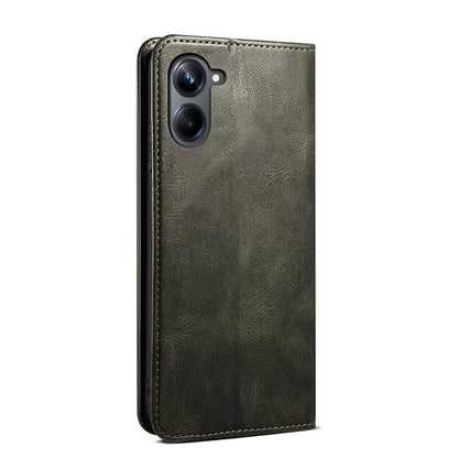 For Samsung Galaxy A06 Case Crazy Horse Texture Waxy Leather Wallet Stand Cover