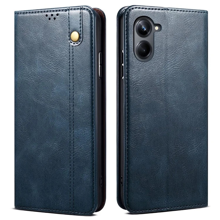 For Samsung Galaxy A06 Case Crazy Horse Texture Waxy Leather Wallet Stand Cover