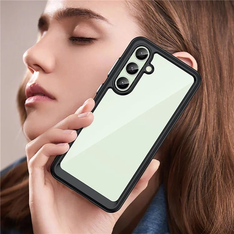 For Samsung Galaxy S24 FE Shockproof Case TPU +Acrylic Protective Clear Phone Cover