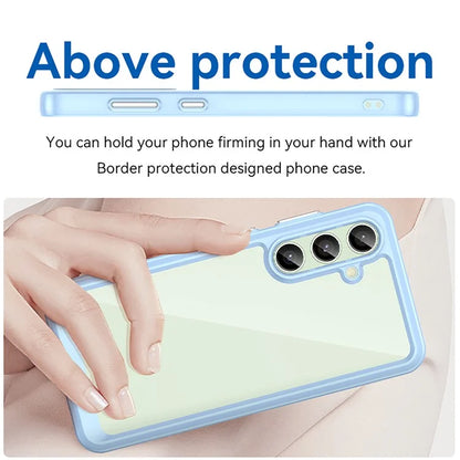 For Samsung Galaxy S24 FE Shockproof Case TPU +Acrylic Protective Clear Phone Cover