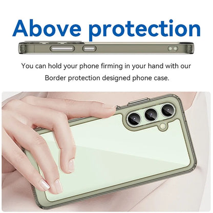 For Samsung Galaxy S24 FE Shockproof Case TPU +Acrylic Protective Clear Phone Cover