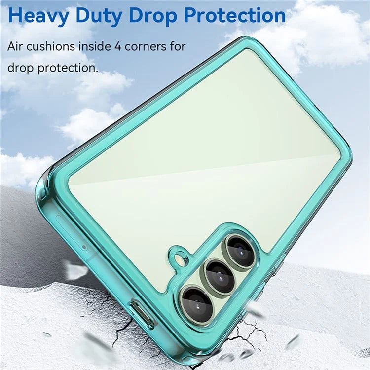 For Samsung Galaxy S24 FE Shockproof Case TPU +Acrylic Protective Clear Phone Cover