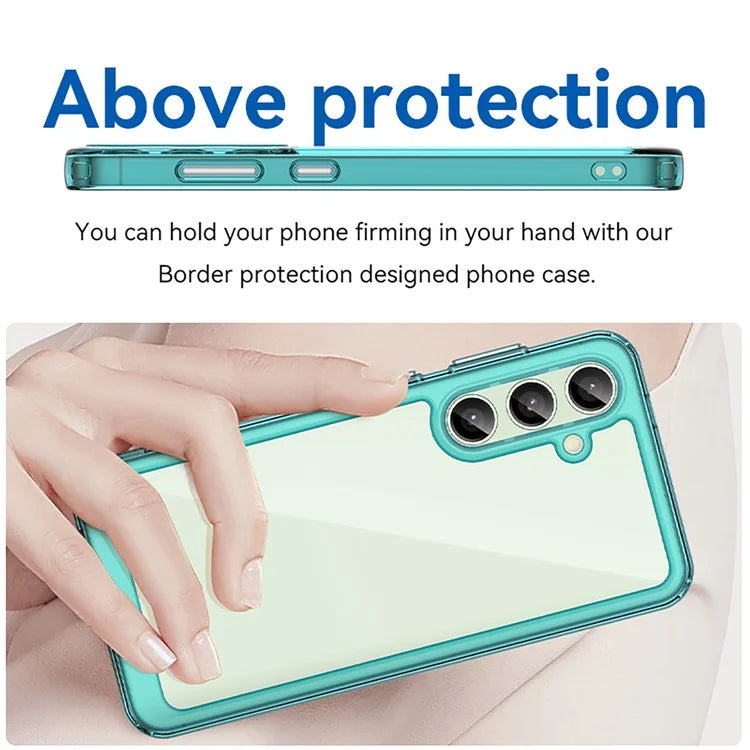 For Samsung Galaxy S24 FE Shockproof Case TPU +Acrylic Protective Clear Phone Cover