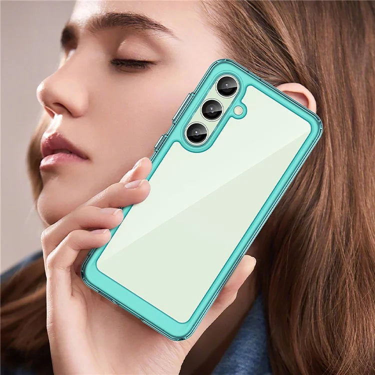 For Samsung Galaxy S24 FE Shockproof Case TPU +Acrylic Protective Clear Phone Cover