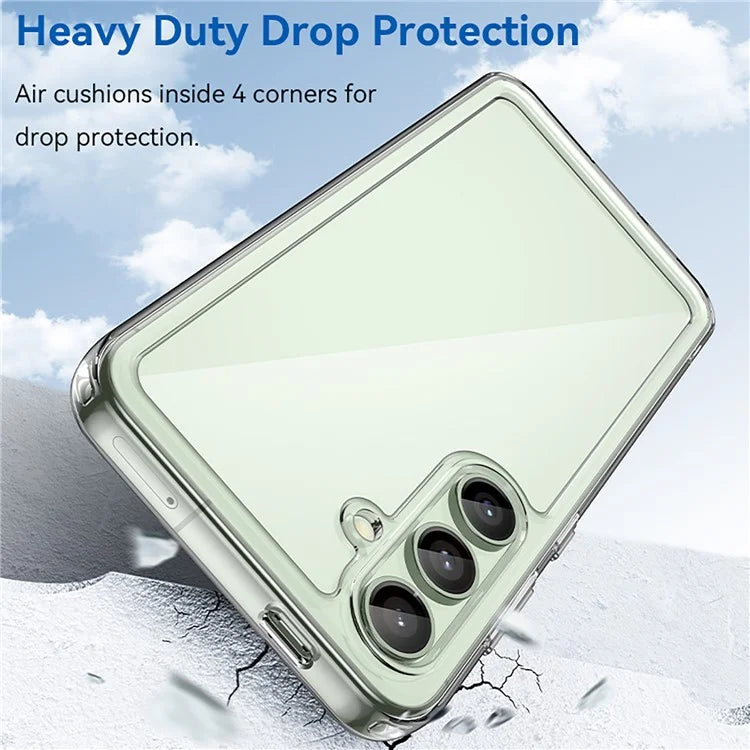 For Samsung Galaxy S24 FE Shockproof Case TPU +Acrylic Protective Clear Phone Cover