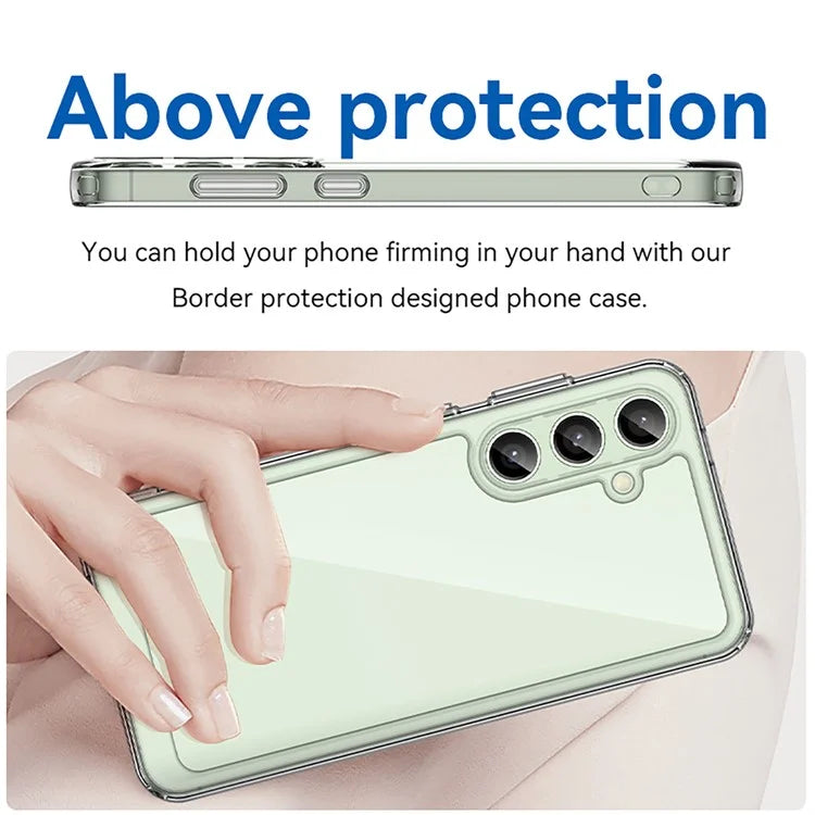 For Samsung Galaxy S24 FE Shockproof Case TPU +Acrylic Protective Clear Phone Cover
