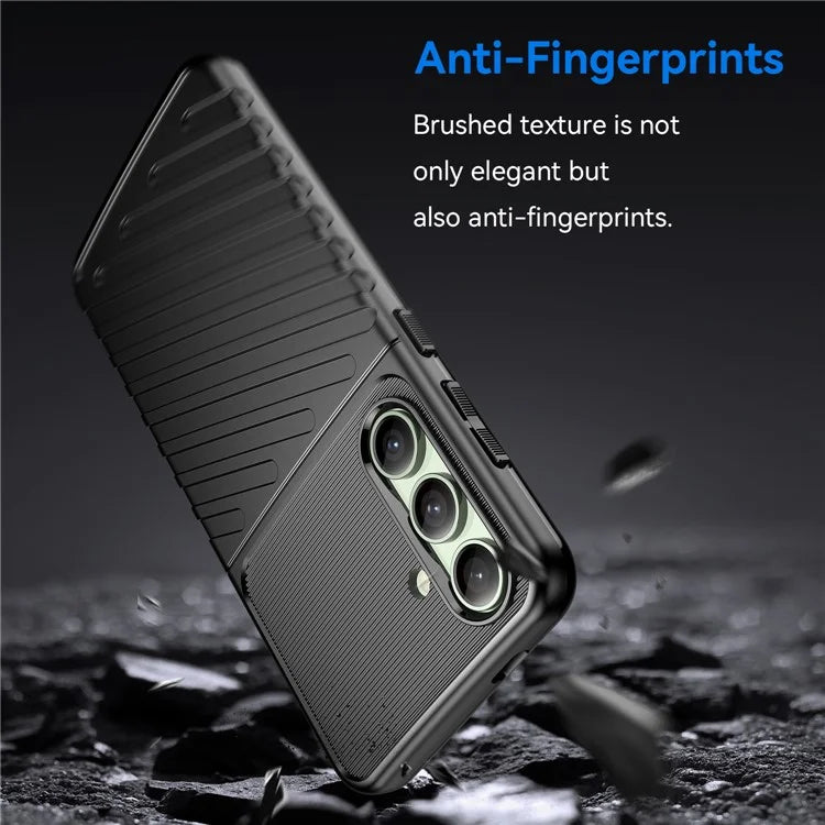 For Samsung Galaxy S24 FE Case Twill Texture TPU Shockproof Protective Phone Cover