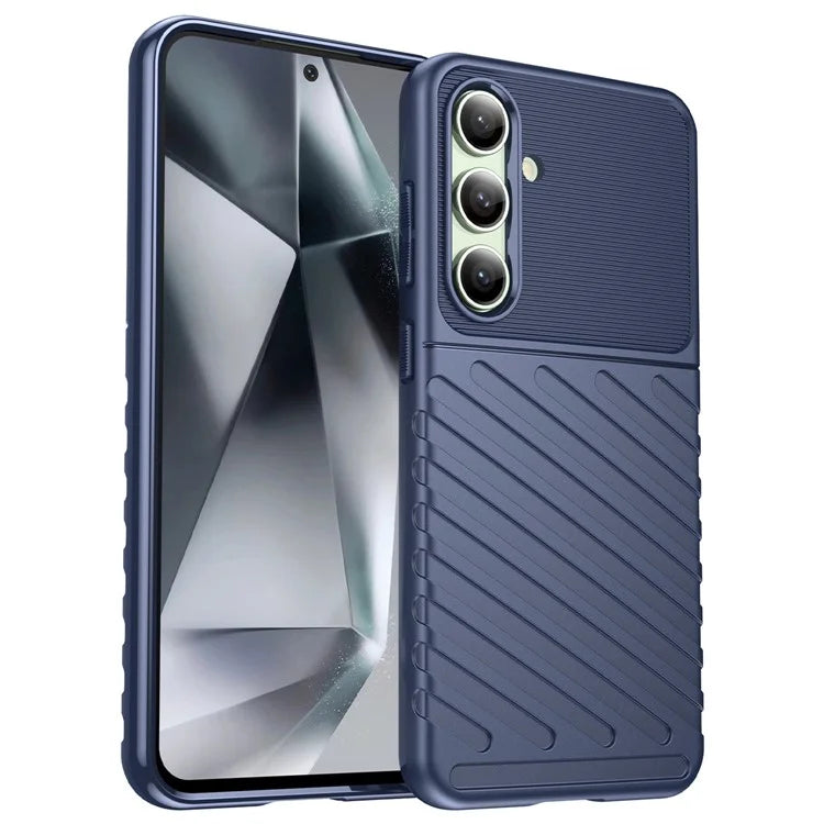 For Samsung Galaxy S24 FE Case Twill Texture TPU Shockproof Protective Phone Cover