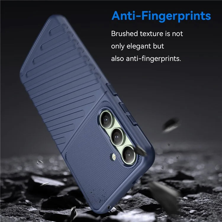 For Samsung Galaxy S24 FE Case Twill Texture TPU Shockproof Protective Phone Cover