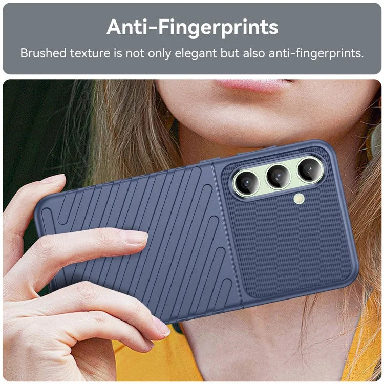 For Samsung Galaxy S24 FE Case Twill Texture TPU Shockproof Protective Phone Cover