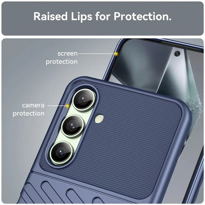 For Samsung Galaxy S24 FE Case Twill Texture TPU Shockproof Protective Phone Cover