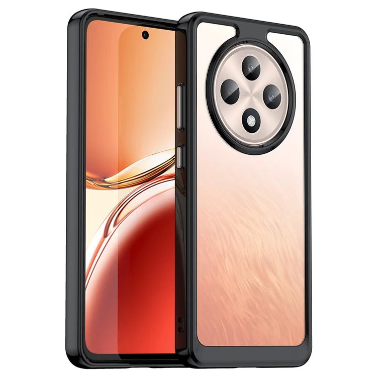 For Oppo Reno12 F 5G / Reno12 F 4G Shockproof Case TPU +Acrylic Protective Clear Phone Cover
