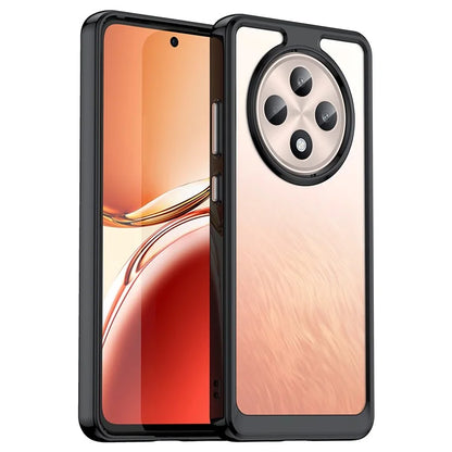 For Oppo Reno12 F 5G / Reno12 F 4G Shockproof Case TPU +Acrylic Protective Clear Phone Cover