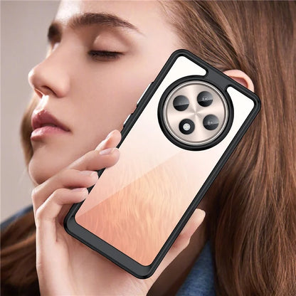 For Oppo Reno12 F 5G / Reno12 F 4G Shockproof Case TPU +Acrylic Protective Clear Phone Cover