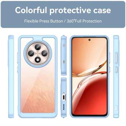 For Oppo Reno12 F 5G / Reno12 F 4G Shockproof Case TPU +Acrylic Protective Clear Phone Cover