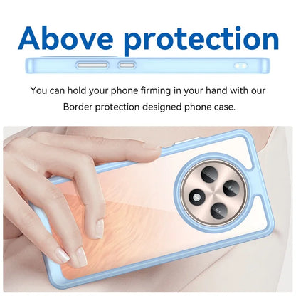 For Oppo Reno12 F 5G / Reno12 F 4G Shockproof Case TPU +Acrylic Protective Clear Phone Cover