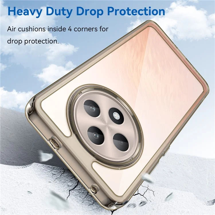 For Oppo Reno12 F 5G / Reno12 F 4G Shockproof Case TPU +Acrylic Protective Clear Phone Cover
