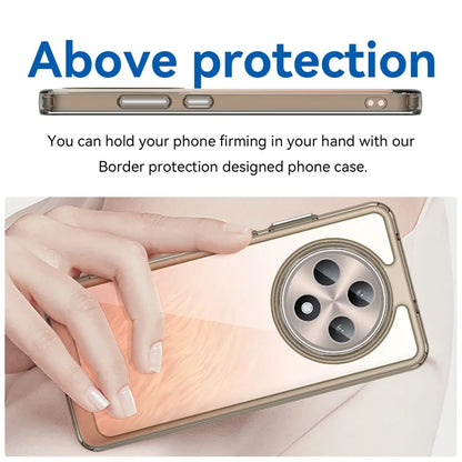 For Oppo Reno12 F 5G / Reno12 F 4G Shockproof Case TPU +Acrylic Protective Clear Phone Cover