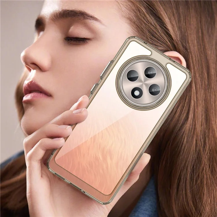 For Oppo Reno12 F 5G / Reno12 F 4G Shockproof Case TPU +Acrylic Protective Clear Phone Cover