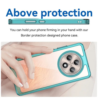 For Oppo Reno12 F 5G / Reno12 F 4G Shockproof Case TPU +Acrylic Protective Clear Phone Cover