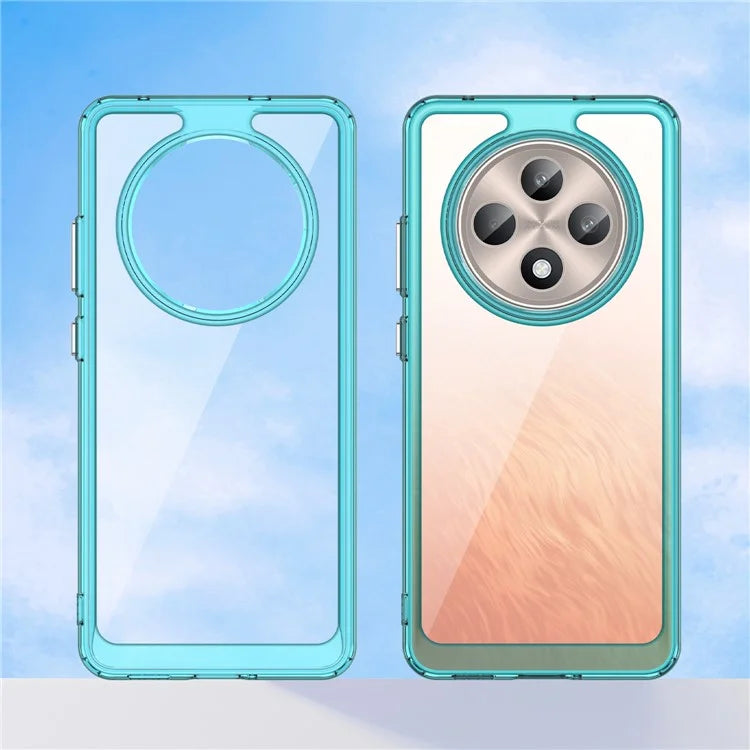 For Oppo Reno12 F 5G / Reno12 F 4G Shockproof Case TPU +Acrylic Protective Clear Phone Cover