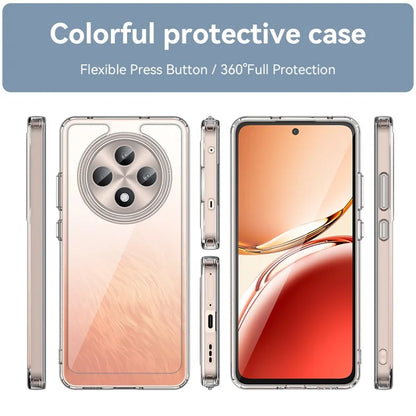 For Oppo Reno12 F 5G / Reno12 F 4G Shockproof Case TPU +Acrylic Protective Clear Phone Cover