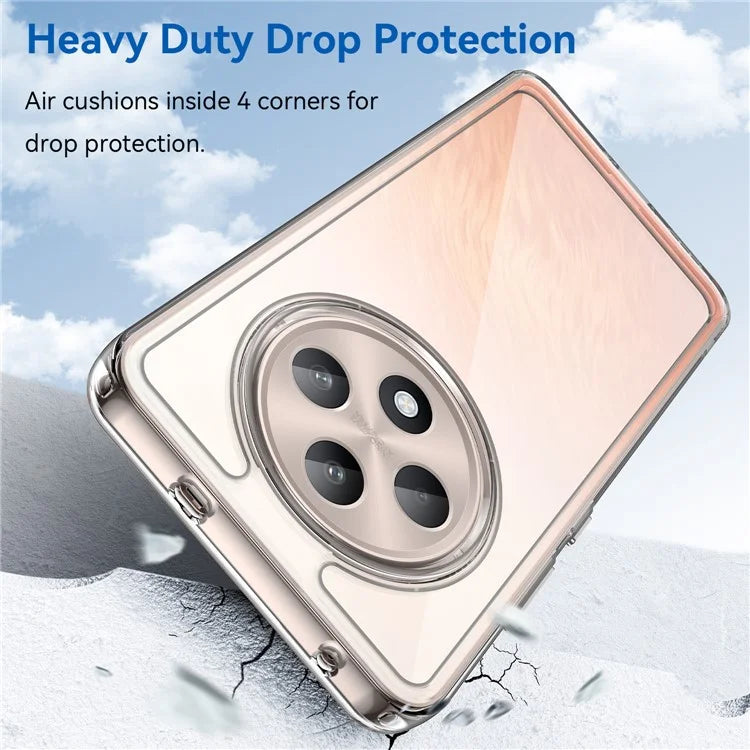 For Oppo Reno12 F 5G / Reno12 F 4G Shockproof Case TPU +Acrylic Protective Clear Phone Cover