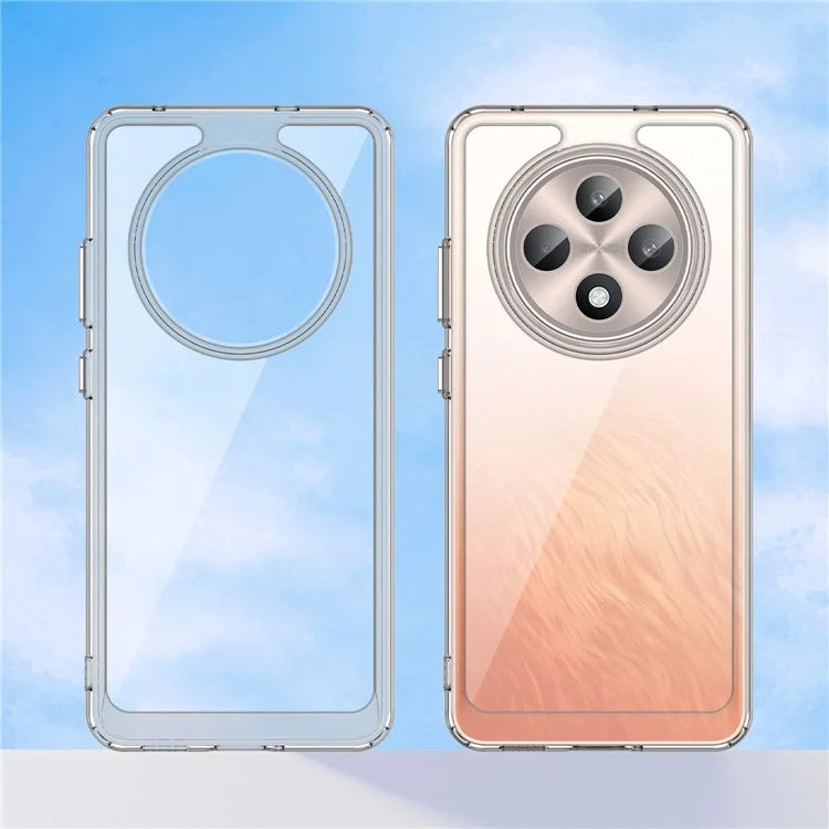 For Oppo Reno12 F 5G / Reno12 F 4G Shockproof Case TPU +Acrylic Protective Clear Phone Cover