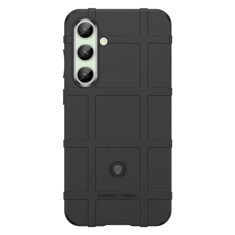 For Samsung Galaxy S24 FE Case Grid Design Soft TPU Scratch-Proof Phone Cover
