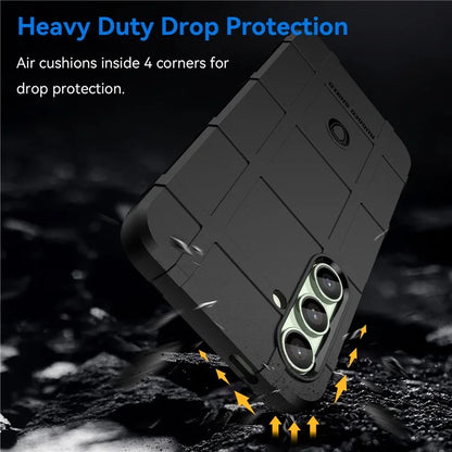 For Samsung Galaxy S24 FE Case Grid Design Soft TPU Scratch-Proof Phone Cover