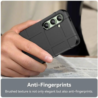 For Samsung Galaxy S24 FE Case Grid Design Soft TPU Scratch-Proof Phone Cover