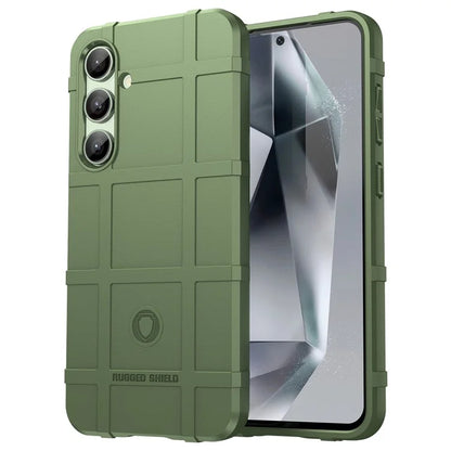 For Samsung Galaxy S24 FE Case Grid Design Soft TPU Scratch-Proof Phone Cover