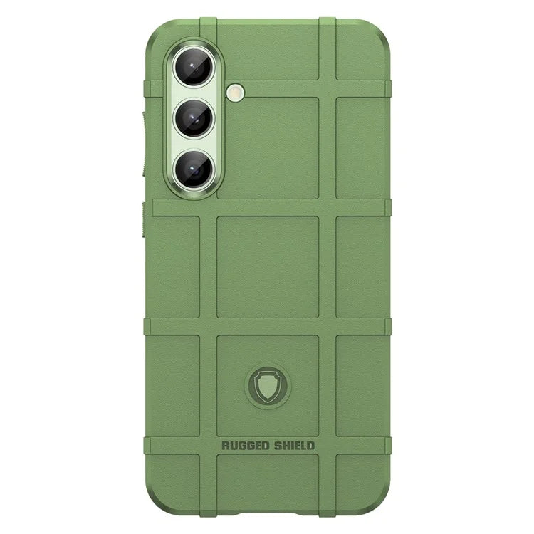 For Samsung Galaxy S24 FE Case Grid Design Soft TPU Scratch-Proof Phone Cover