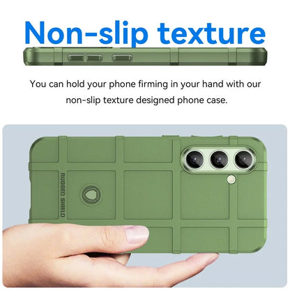 For Samsung Galaxy S24 FE Case Grid Design Soft TPU Scratch-Proof Phone Cover