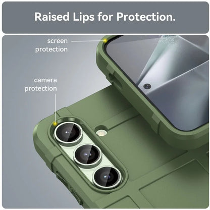 For Samsung Galaxy S24 FE Case Grid Design Soft TPU Scratch-Proof Phone Cover
