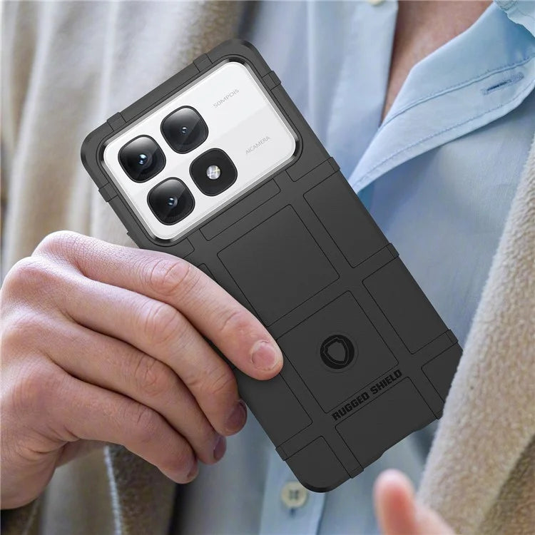 For Xiaomi Redmi K70 Ultra Case Grid Design Soft TPU Scratch-Proof Phone Cover