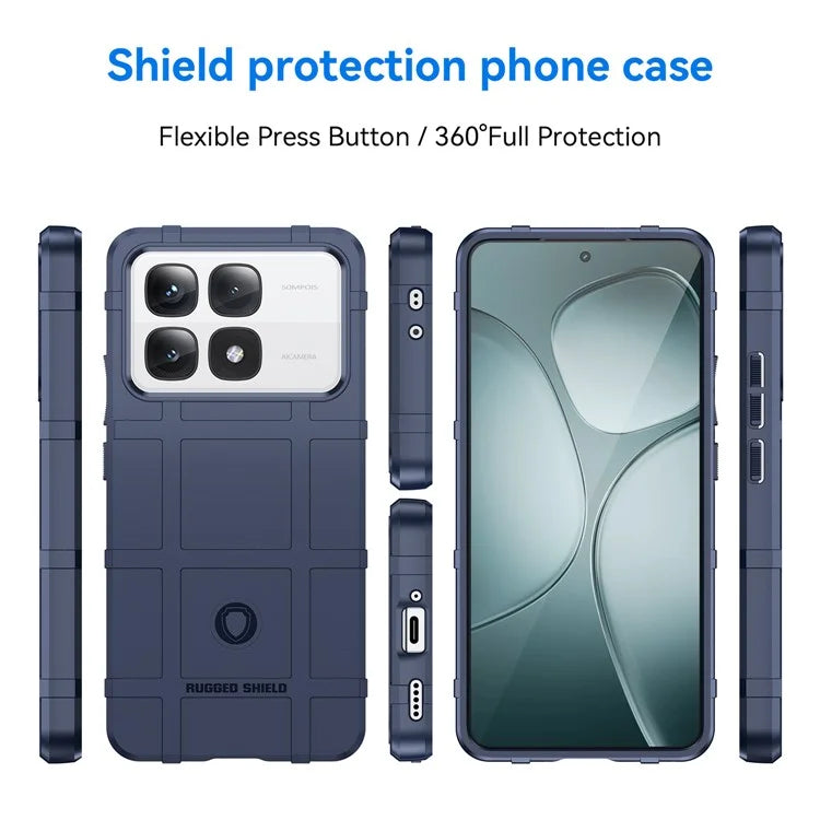 For Xiaomi Redmi K70 Ultra Case Grid Design Soft TPU Scratch-Proof Phone Cover
