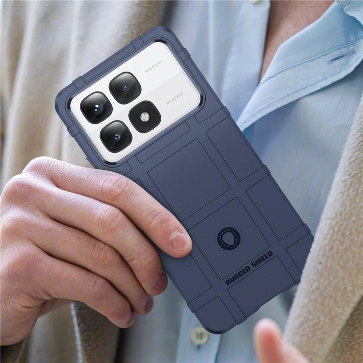 For Xiaomi Redmi K70 Ultra Case Grid Design Soft TPU Scratch-Proof Phone Cover